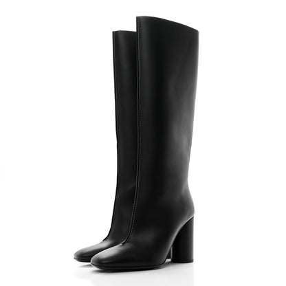 Hermes Calfskin Dressage Boots 37.5 Black 3 of 8