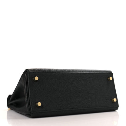 Hermes Togo Kelly Retourne 25 Black 4 of 9