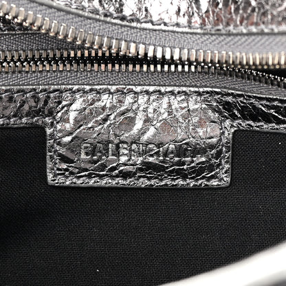 Balenciaga Agneau Arena Crystal Neo Cagole Handbag XS Silver 6 of 12
