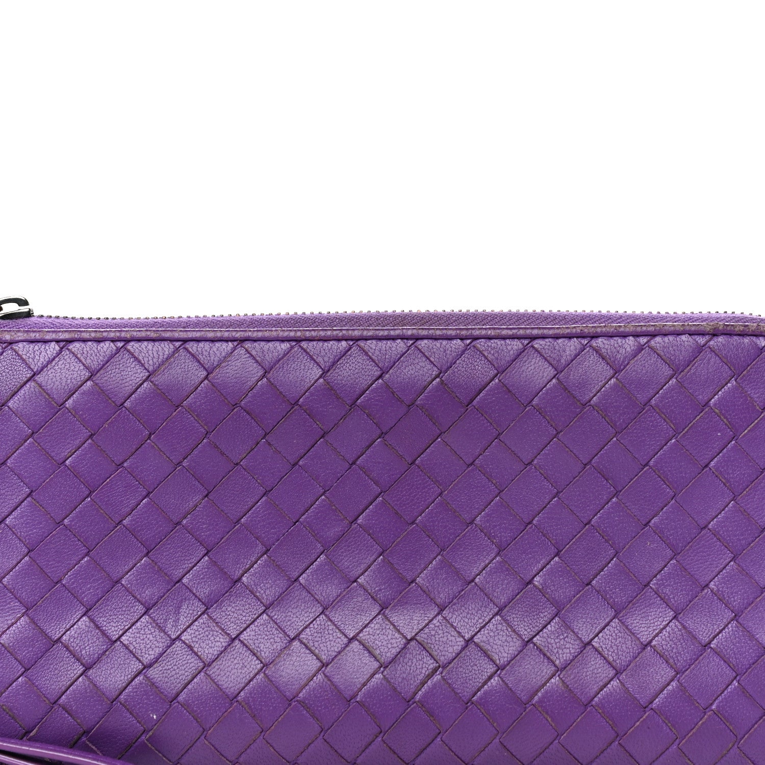 Bottega Veneta Nappa Intrecciato Wristlet Zip Wallet Byzantine 9 of 21