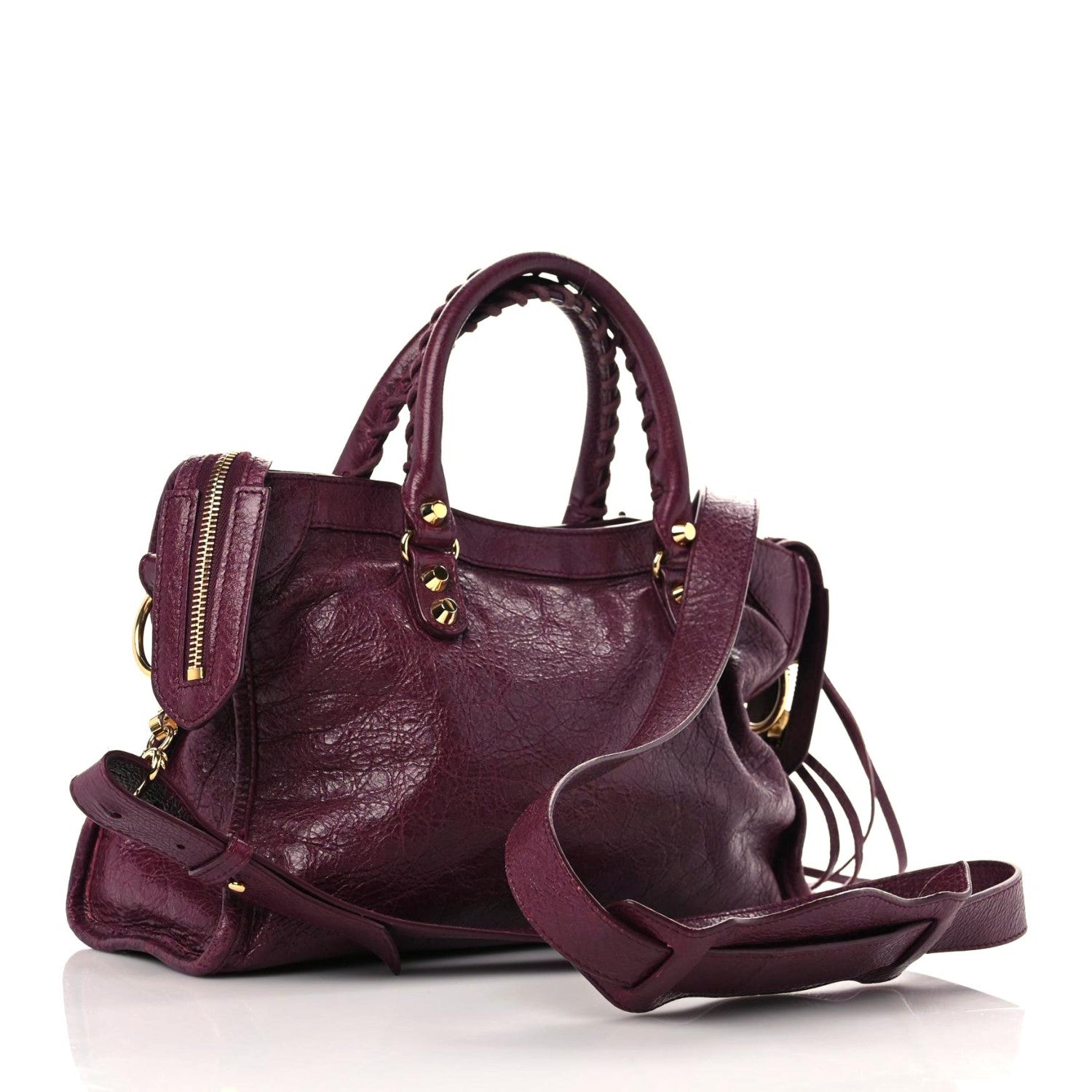 Balenciaga Agneau Classic Gold Hardware S City Violet Prune 3 of 15