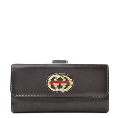 Gucci Calfskin Britt Continental Wallet Brown 1 of 12