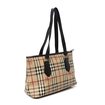 Burberry Haymarket Check Medium Regent Tote Chocolate 3 of 12