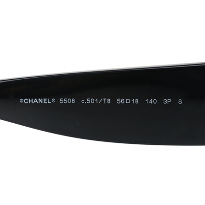 Chanel Acetate CC Pilot Sunglasses 5508 Black 5 of 7