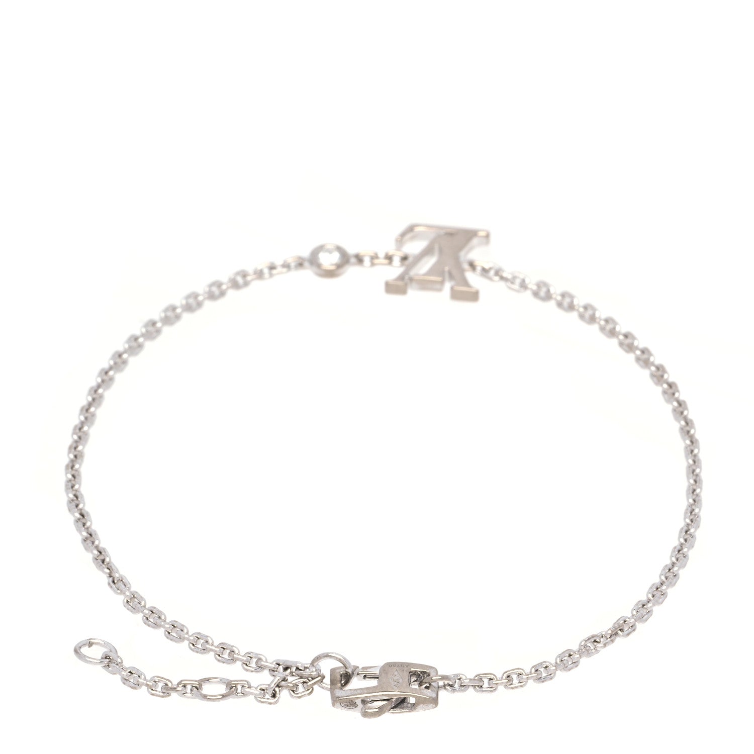 Louis Vuitton 18K White Gold Diamond Idylle Blossom LV Bracelet 2 of 5