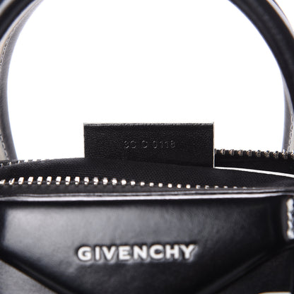 Givenchy Calfskin Contrast Topstitch Small Antigona Black White 7 of 14