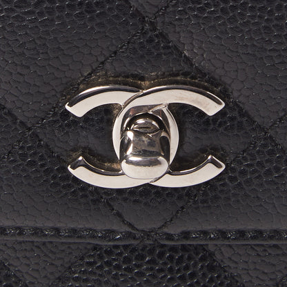 Chanel Caviar Quilted Jumbo Kelly Flap Black 8 of 10