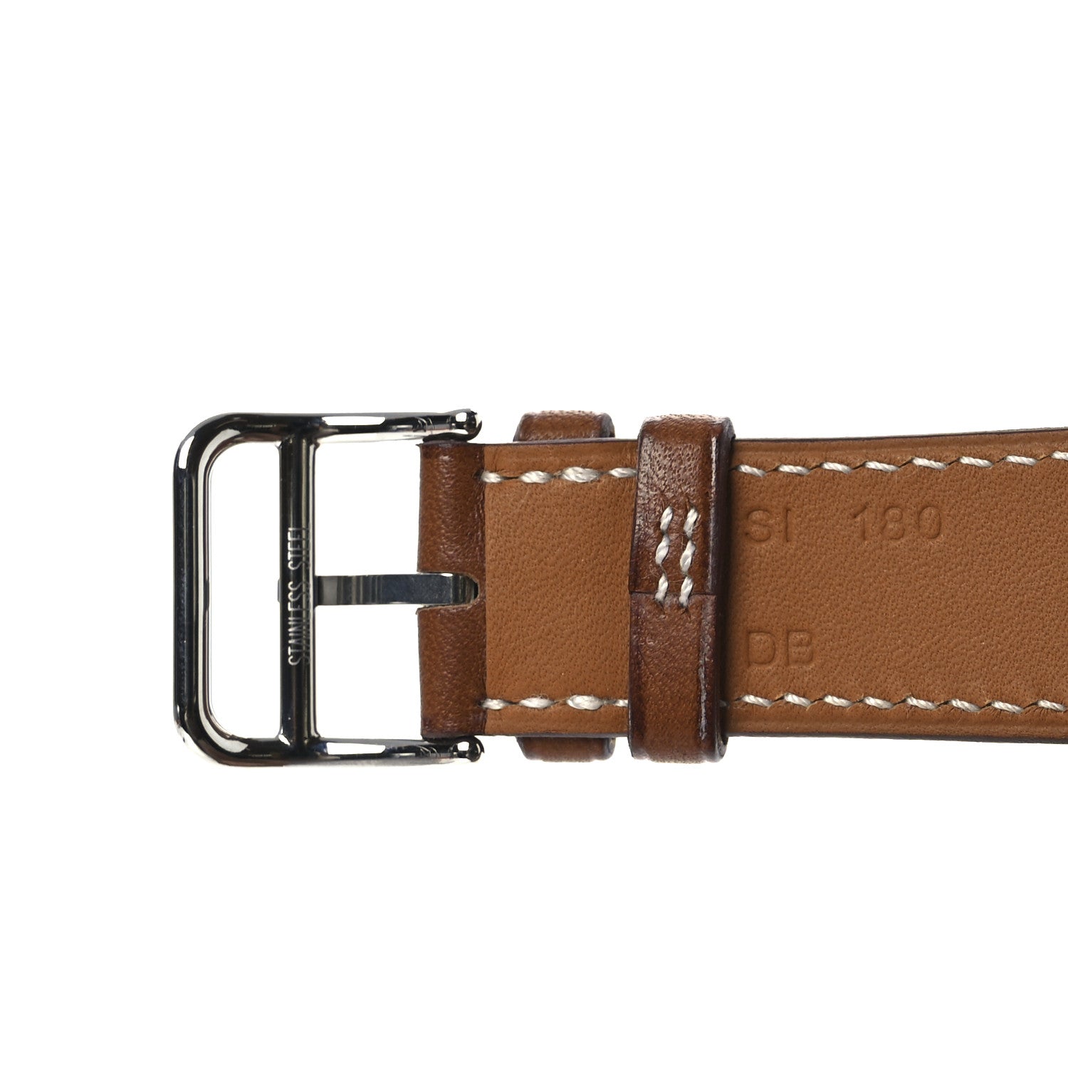 Hermes Barenia 42mm Apple Watch Single Tour Band Fauve 5 of 9