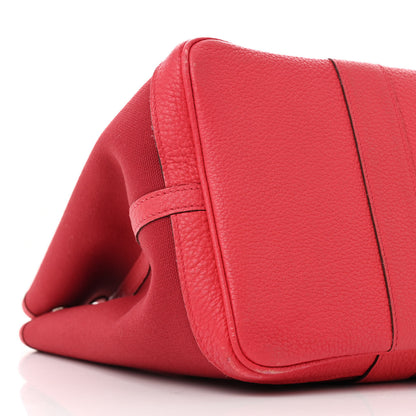 Hermes Toile Militaire Negonda Garden Party 30 TPM Rouge Grenat Bougainvillea 9 of 12