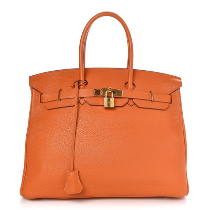 Hermes Togo Birkin 35 Orange 1 of 37