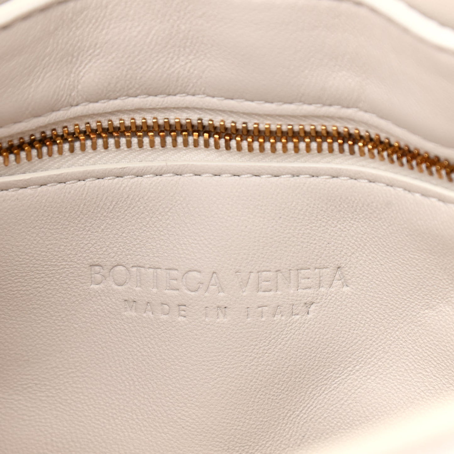 Paper Calfskin Maxi Intreccio Padded Cassette Crossbody Bag White