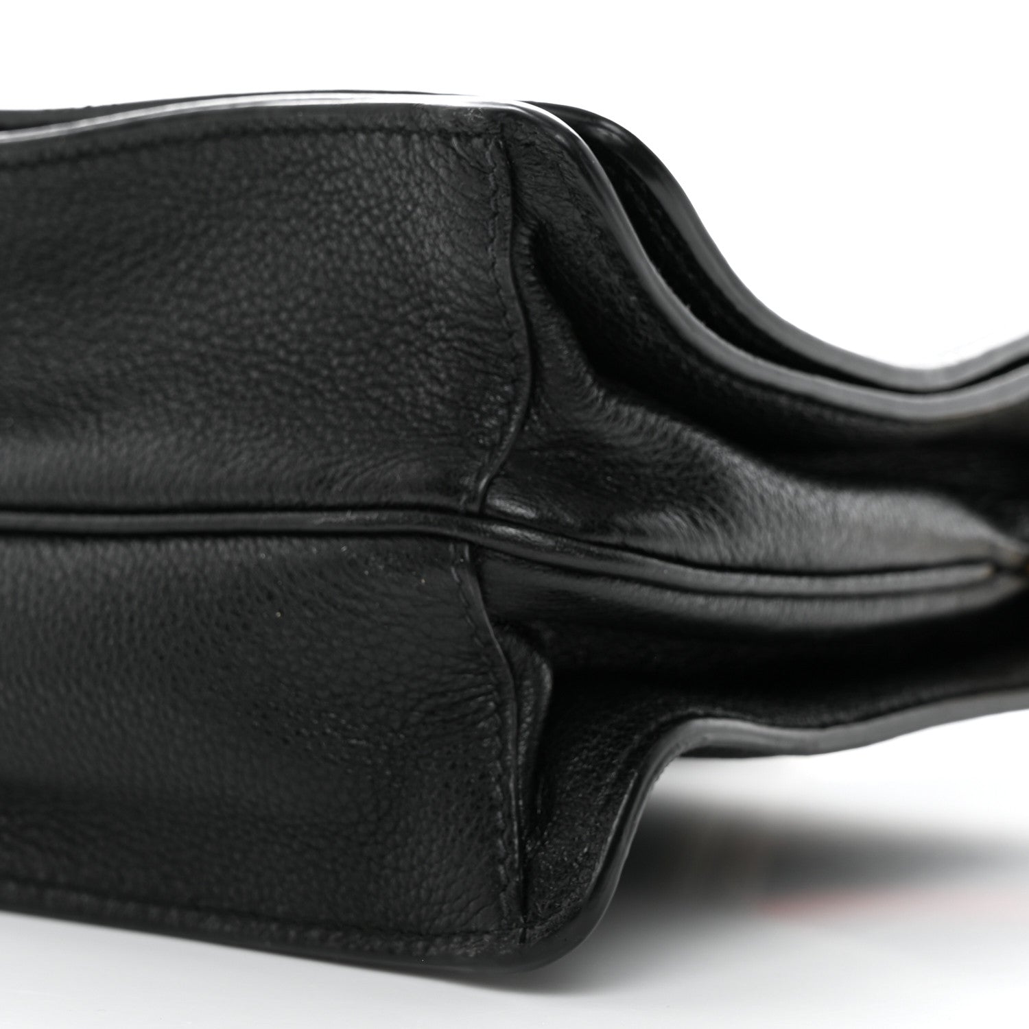 Prada Vitello Daino Double Strap Flap Crossbody Black 11 of 14
