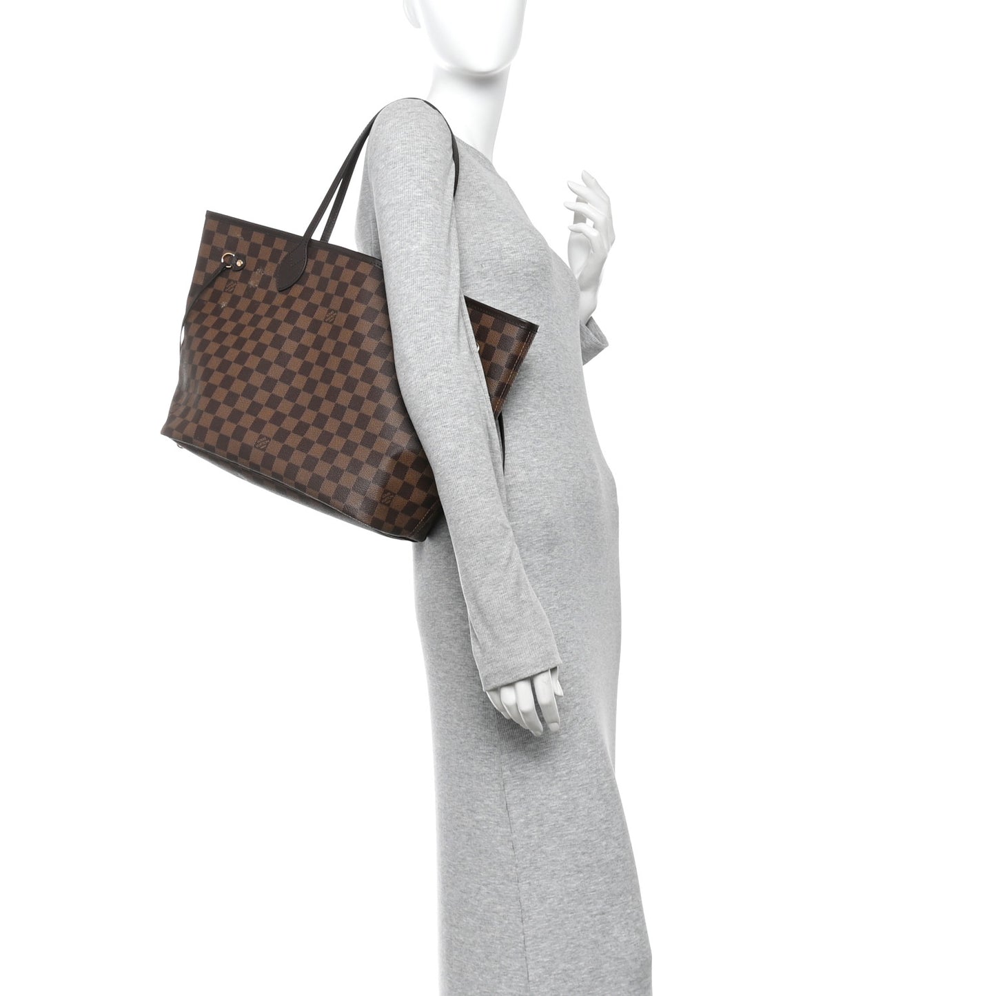 Damier Ebene Neo Neverfull MM Rose Ballerine