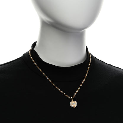 Chopard 18K Yellow Gold Diamond Happy Hearts Pave Necklace 2 of 5
