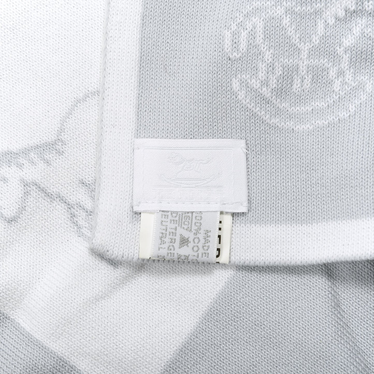Cotton Adada Knit Baby Blanket Bleu Glacier