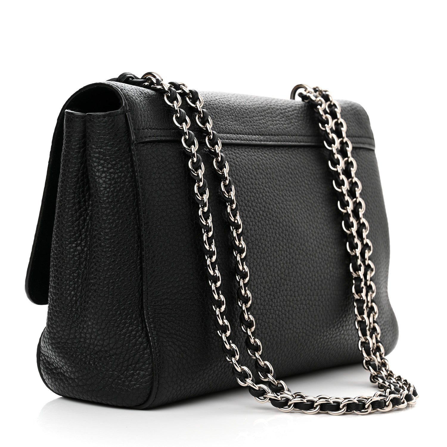 Mulberry Small Classic Grain Calfskin Medium Lily Flap Black 3 of 12