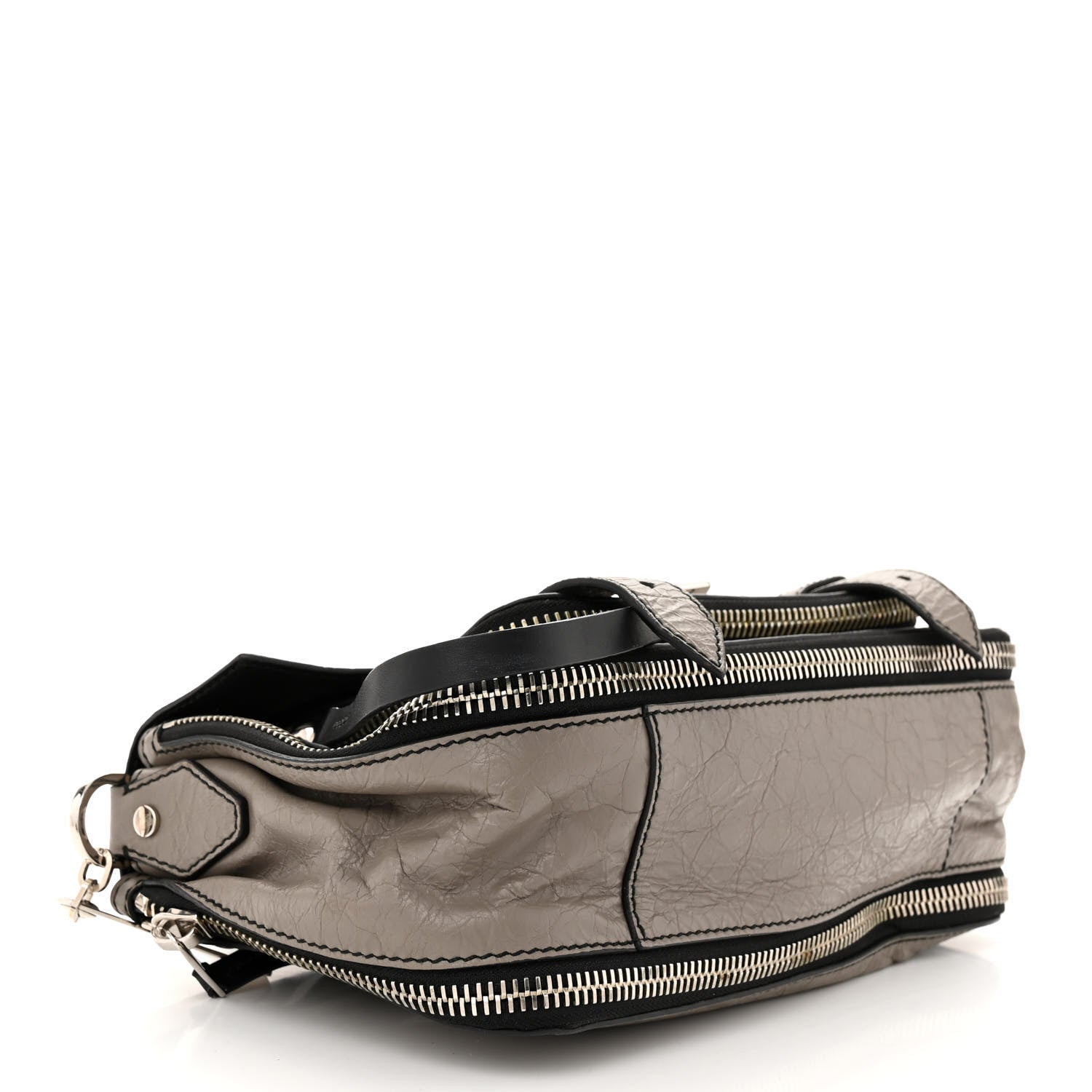 Proenza Schouler Paper Lambskin Tiny PS1 Plus Zip Satchel Dark Taupe 4 of 10