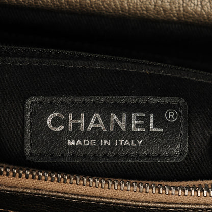 Chanel Metallic Goatskin Quilted Large City Rock Shopping Bag Silver 6 of 7