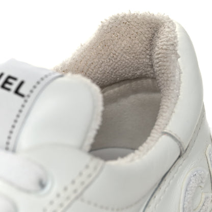 Chanel Calfskin Womens Logo Sneakers 40 White 11 of 12