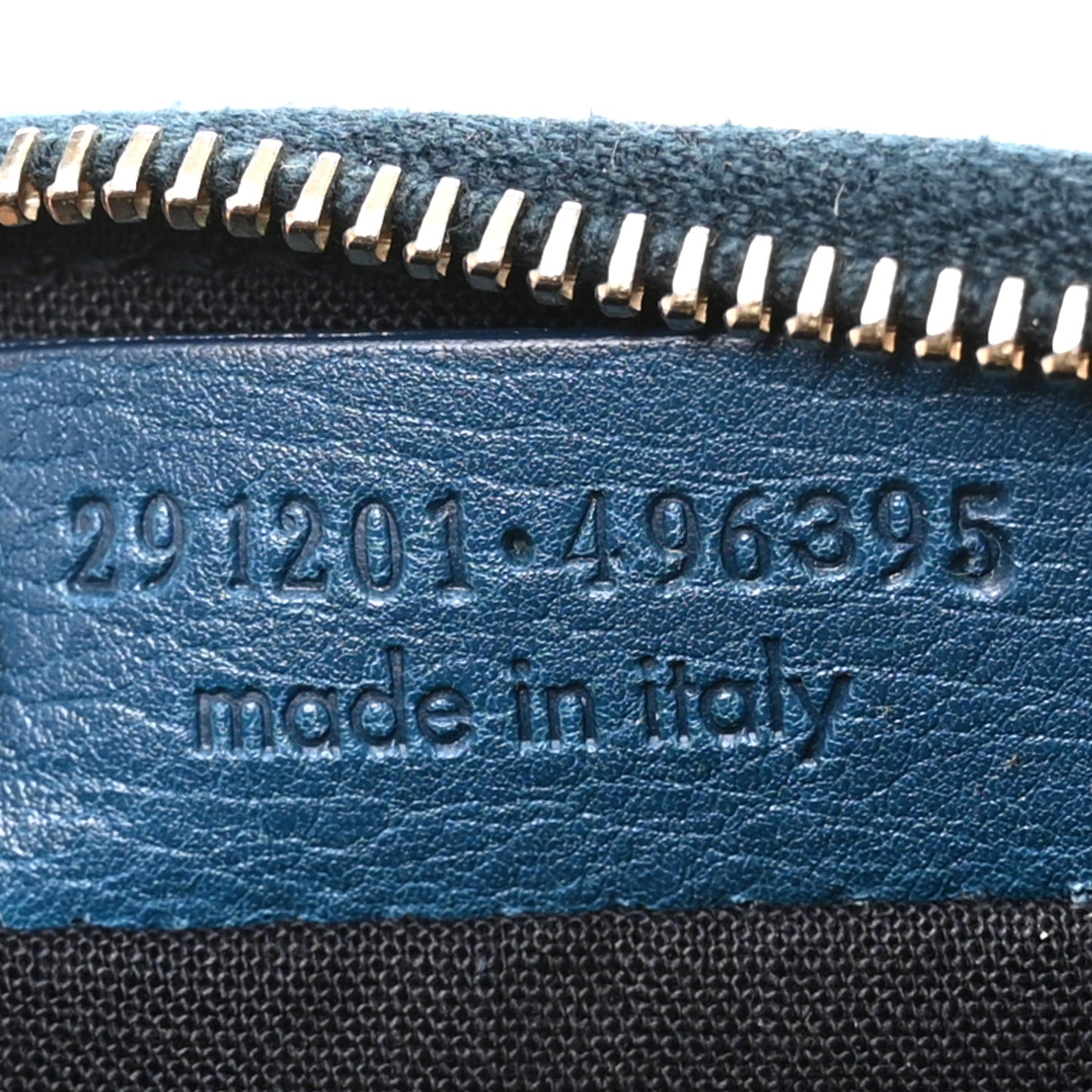 Calfskin Chain Muse Pouch Turquoise