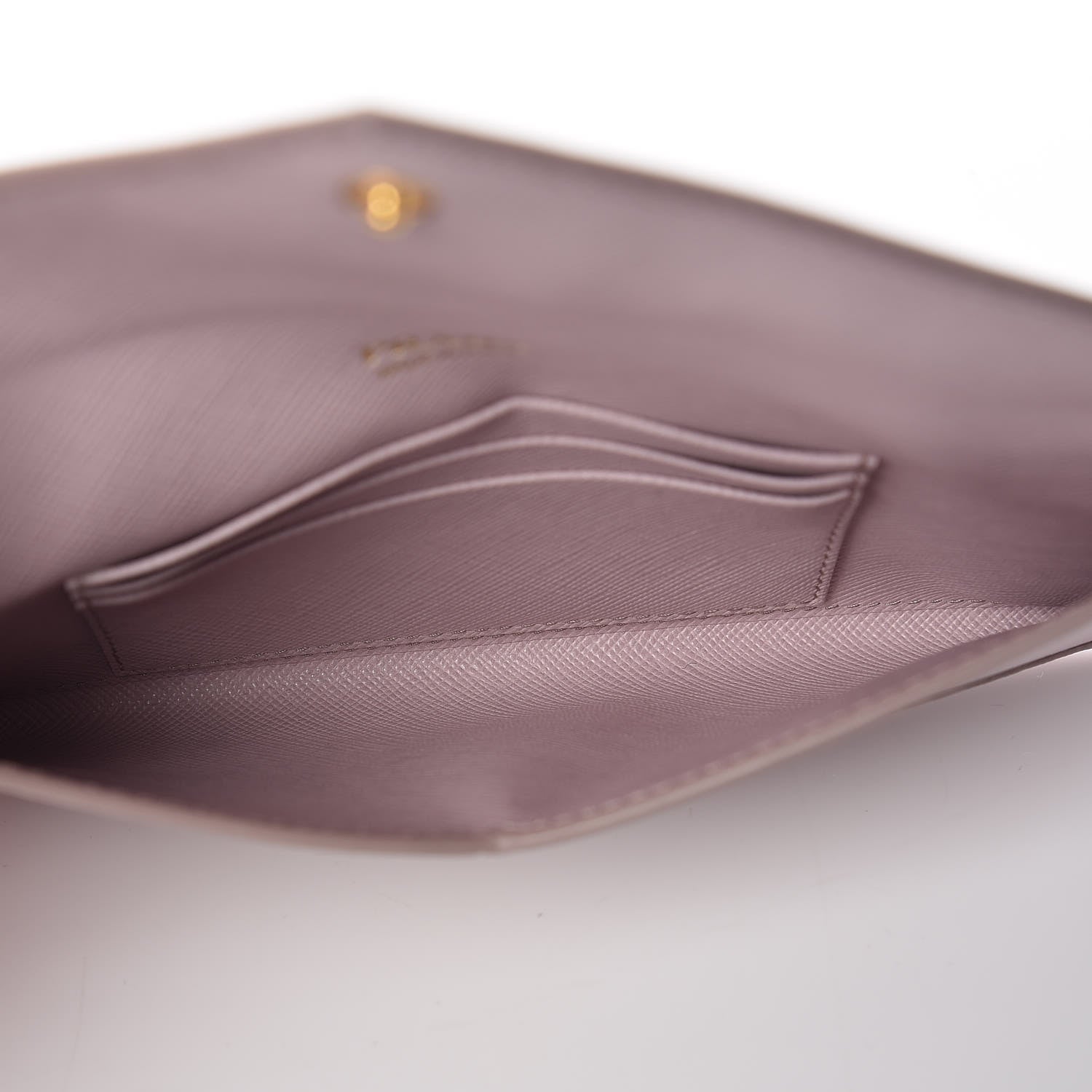 Prada Saffiano Metal Envelope Wallet Orchidea 5 of 8
