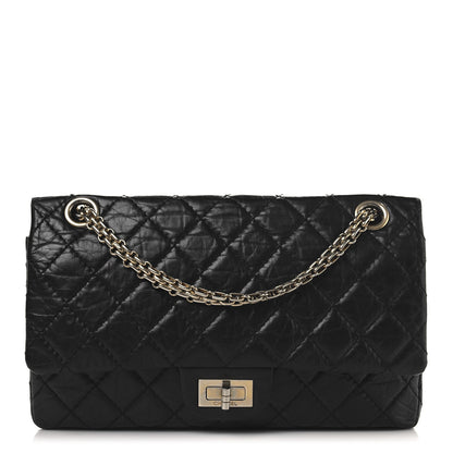 Chanel Aged Calfskin Quilted 2.55 Reissue 225 Flap Black 1 of 14