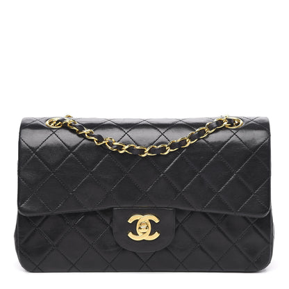 Chanel Lambskin Quilted Small Double Flap Black 1 of 15