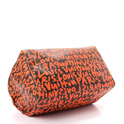 Louis Vuitton Monogram Graffiti Speedy 30 Orange 4 of 14