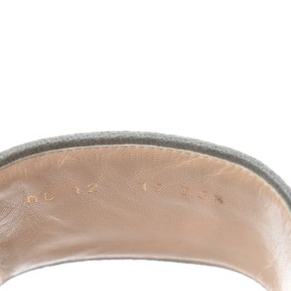 Christian Dior Canvas Toile de Jouy Embroidered Dway Flat Slide Sandals 35.5 Grey Stone 8 of 9