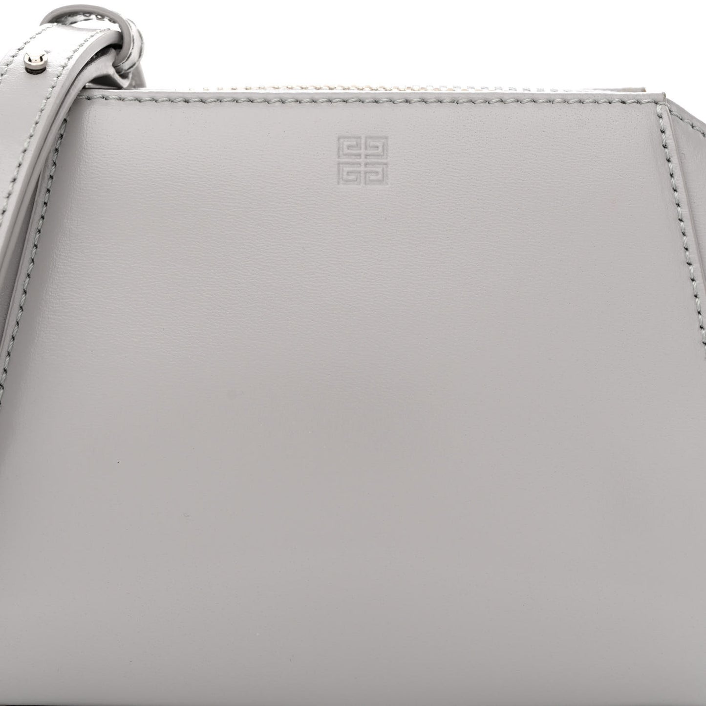 Sugar Goatskin Nano Antigona Pearl Grey