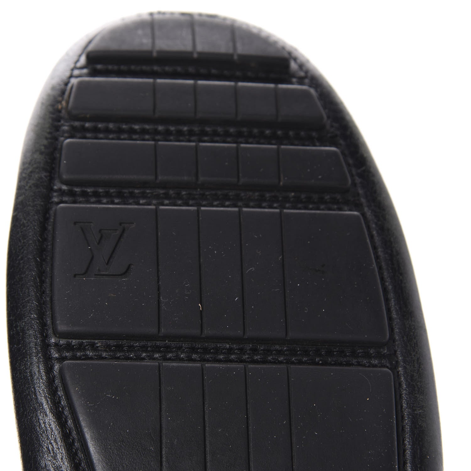 Louis Vuitton Calfskin Racetrack Moccasin Loafers 10.5 Black 7 of 16