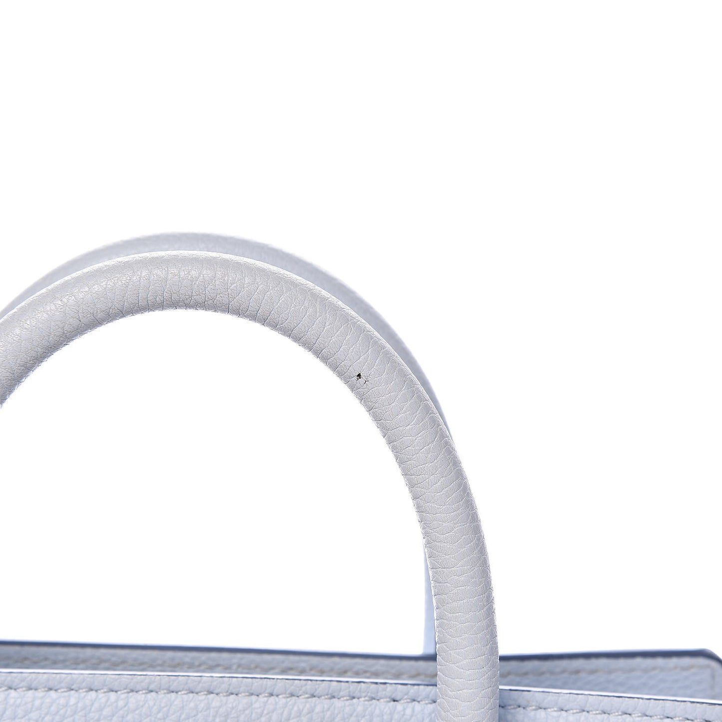 Grained Calfskin Mini Horizon Satchel Pale Blue