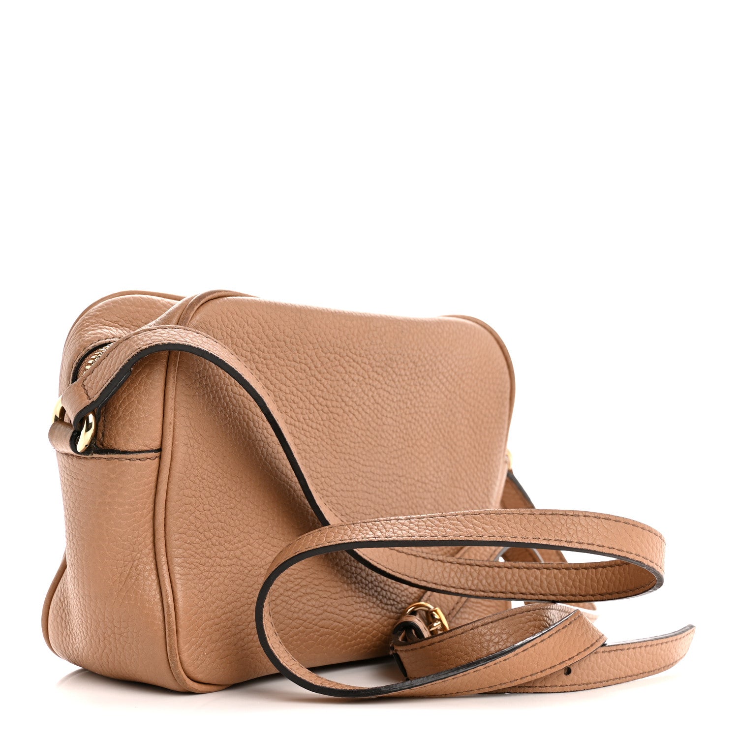 Gucci Pebbled Calfskin Small Soho Disco Bag Rose Beige 3 of 16