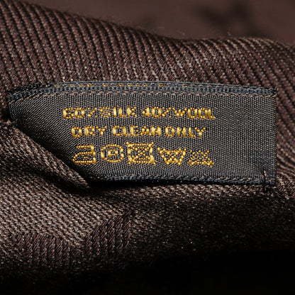 Louis Vuitton Silk Wool Monogram Denim Shawl Chocolate 6 of 6
