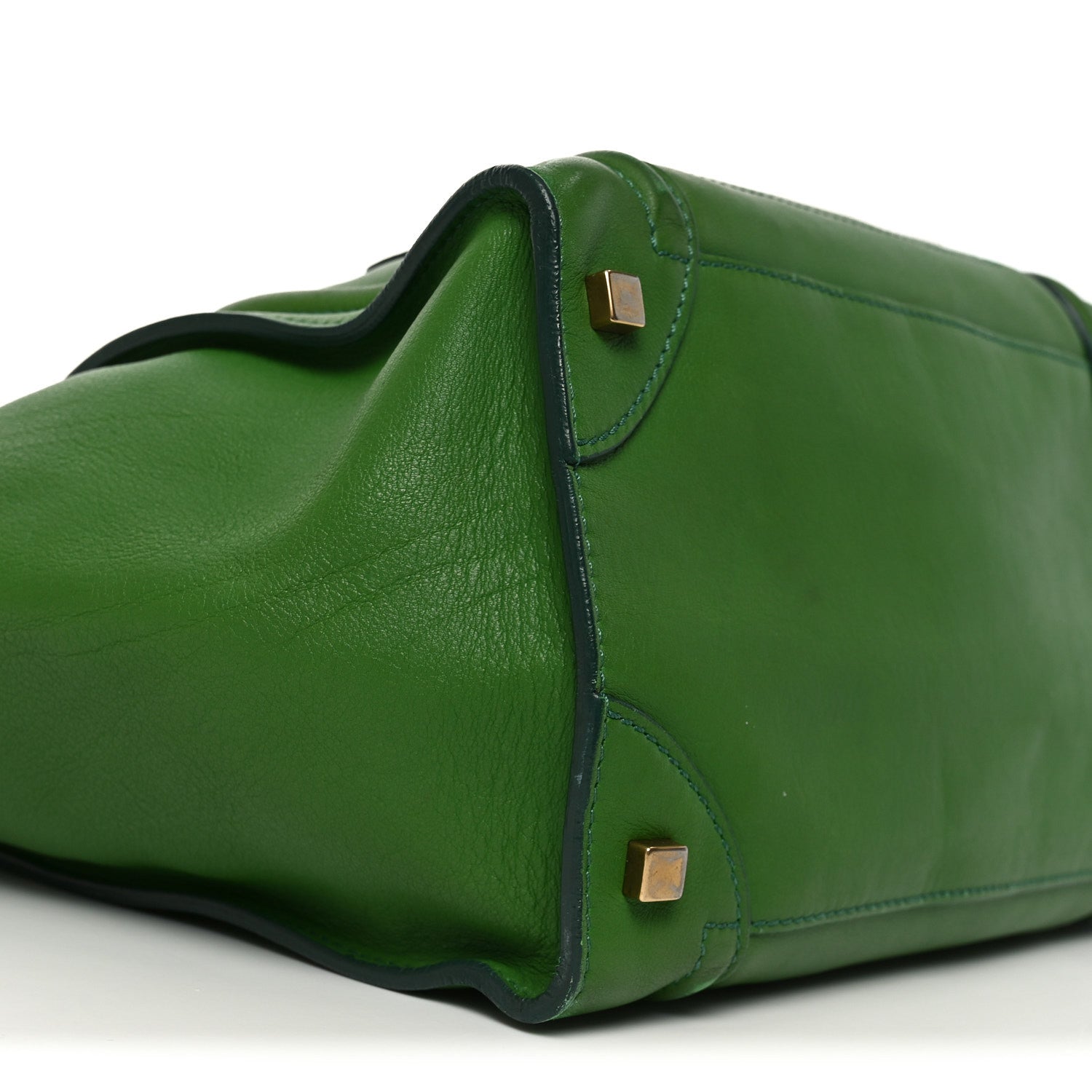 Celine Smooth Calfskin Mini Luggage Green 7 of 8