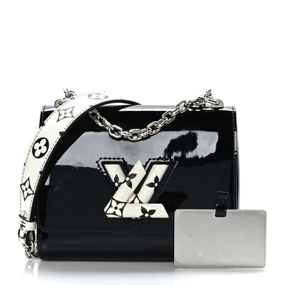 Louis Vuitton Patent Monogram Twist Shoulder Bag PM Black 3 of 9