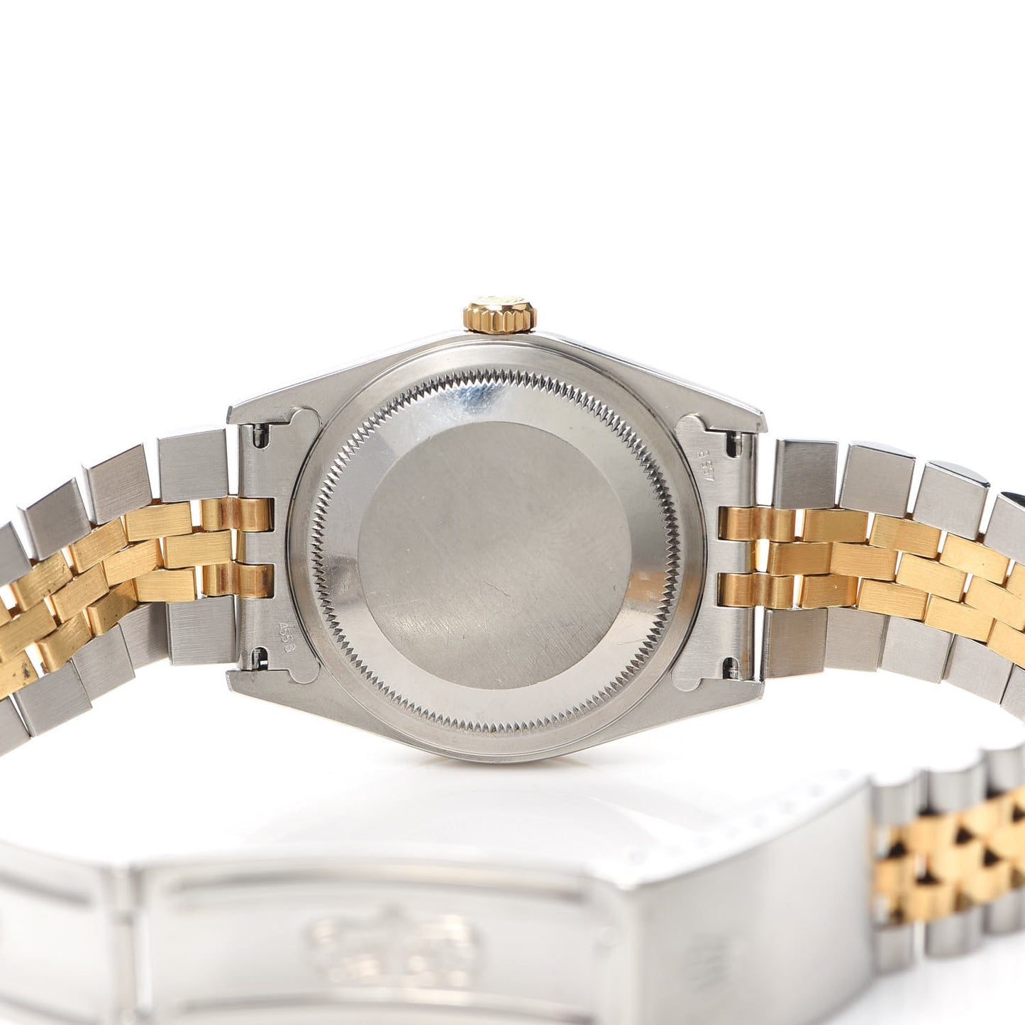 Stainless Steel 18K Yellow Gold Diamond 36mm Oyster Perpetual Datejust Watch Blue 16233