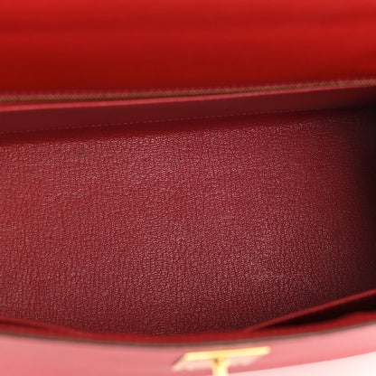 Hermes Epsom Kelly Sellier 28 Rouge Casaque 5 of 13