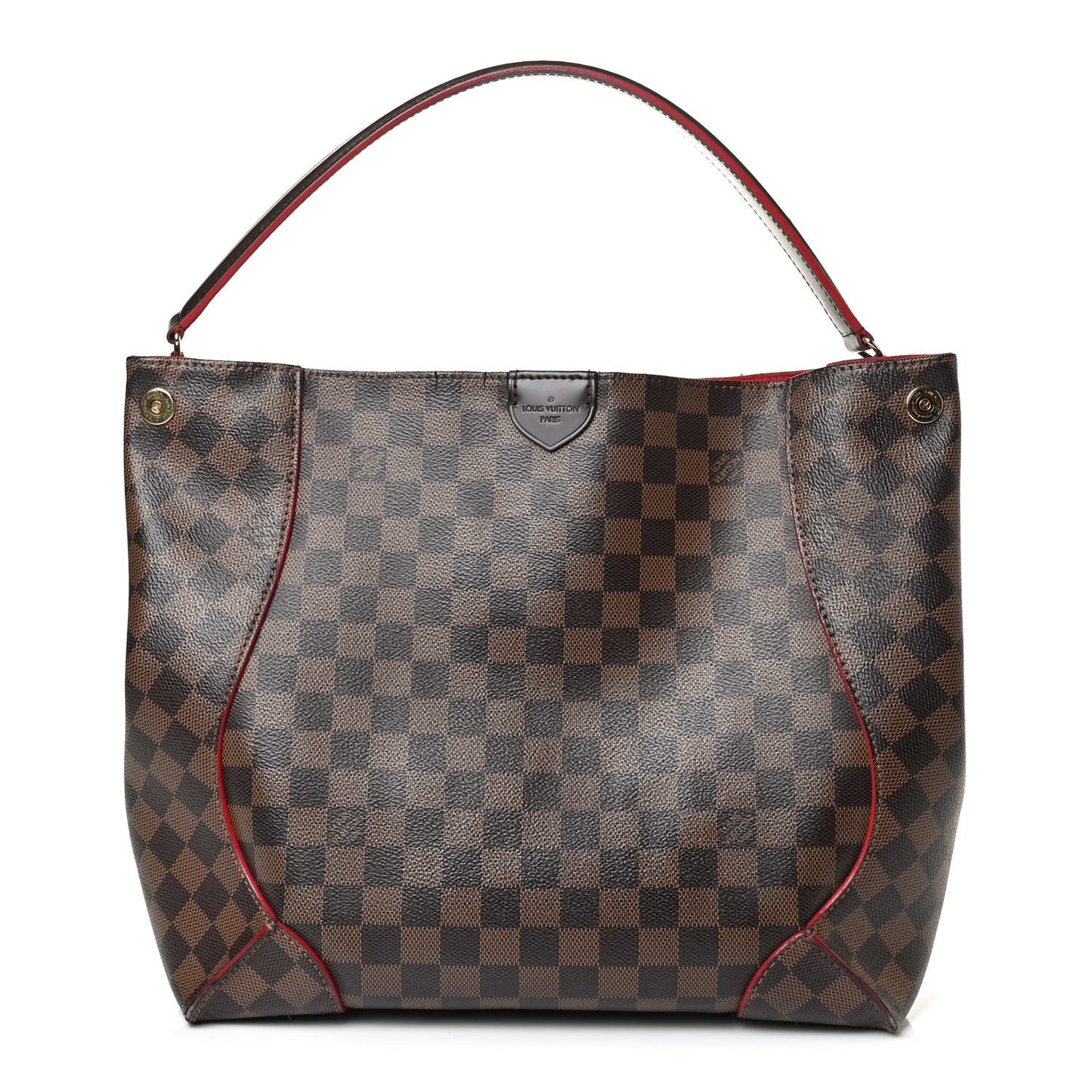 Damier Ebene Caissa Hobo Cherry