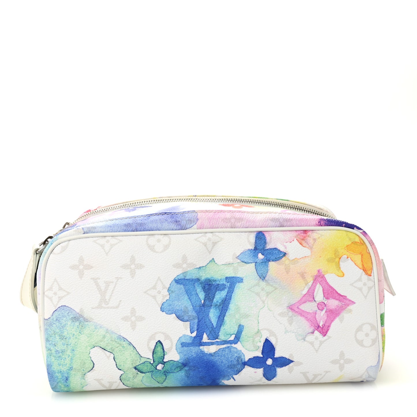 Monogram Watercolor Dopp Kit Toilet Pouch Multicolor