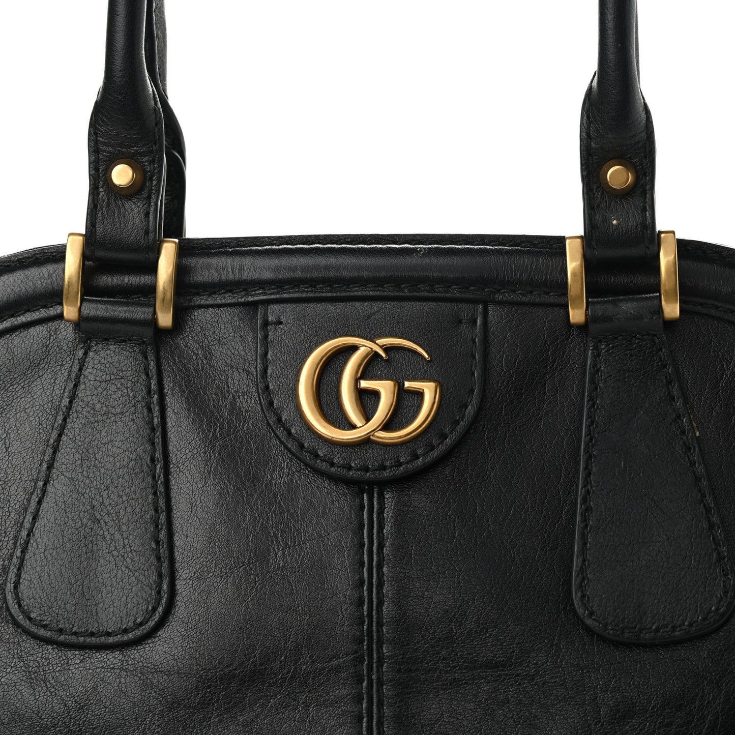 Calfskin Large Re(Belle) Top Handle Bag Black