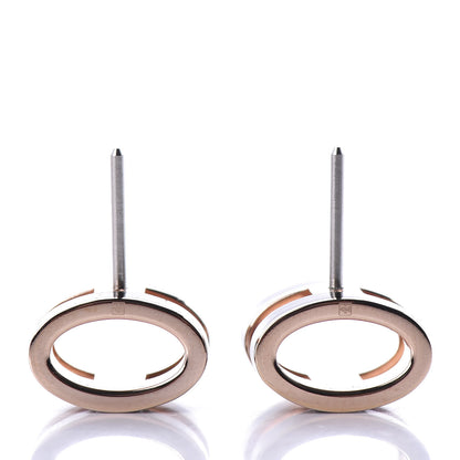 Hermes Gold Lacquered Pop H Earrings Black 5 of 7