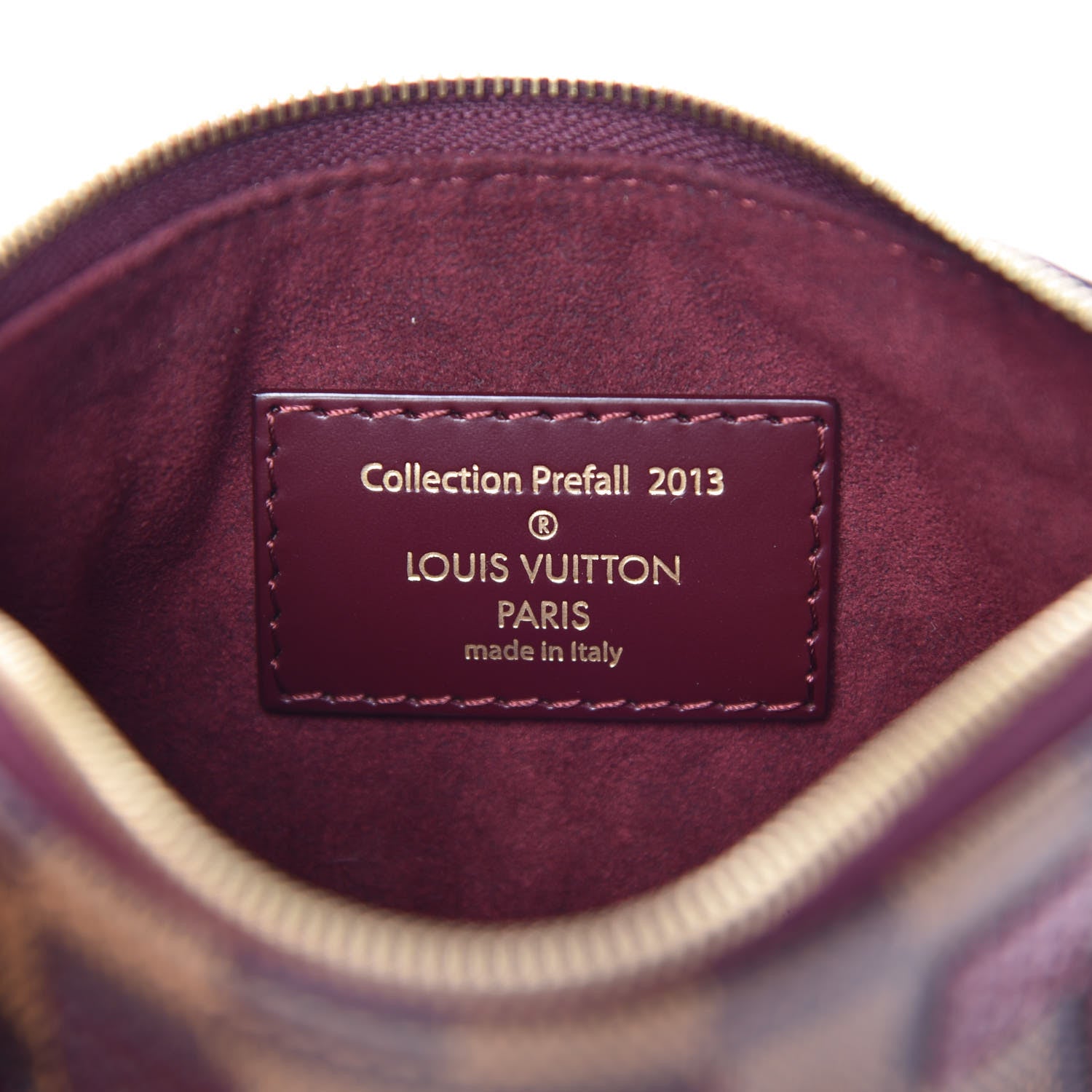 Louis Vuitton Damier Paillettes Mini Pochette Accessories Red 7 of 8