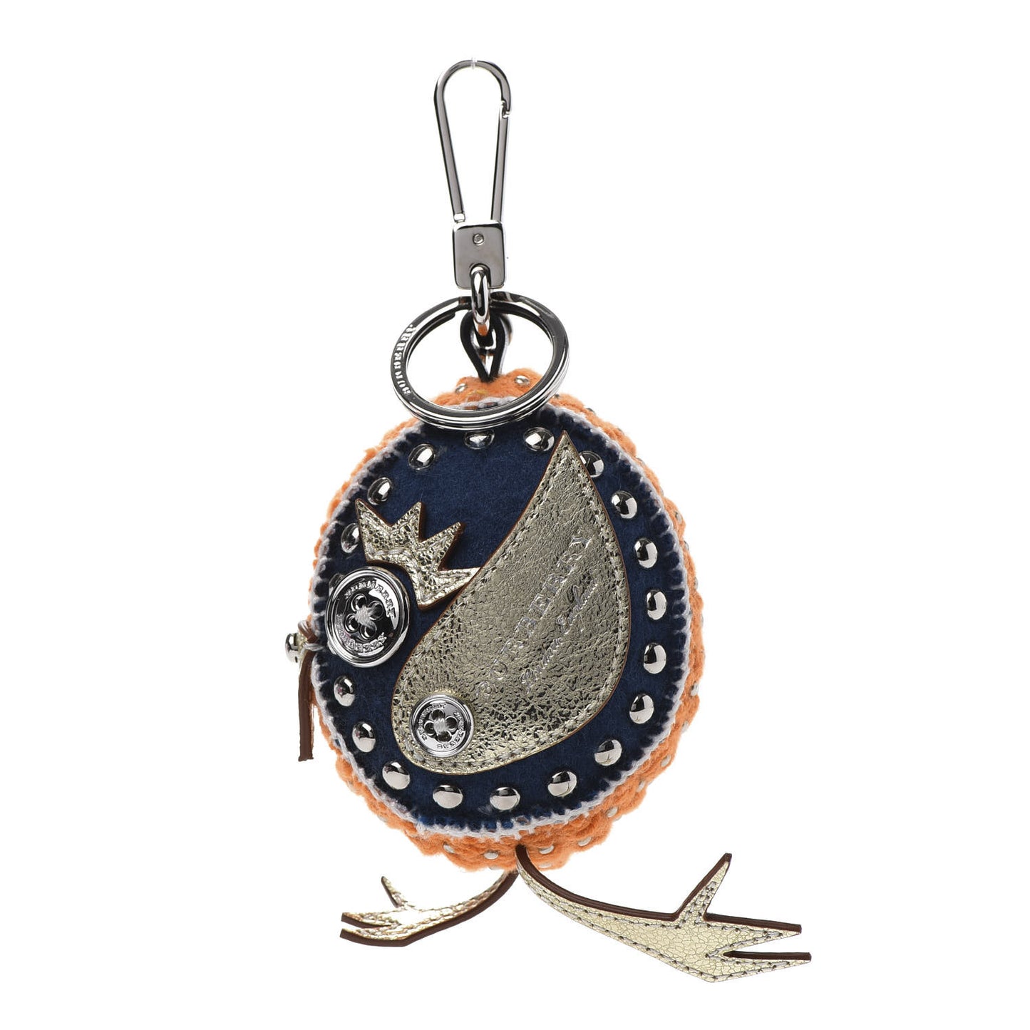 Calfskin Wool Cashmere Studded Mabel Derek The Bird Bag Charm Clementine Multicolor