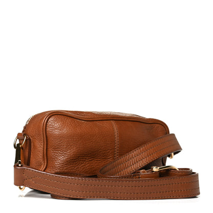 Burberry Grainy Calfskin Small Buckle Crossbody Brown 3 of 13