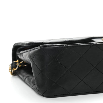 Chanel Lambskin Quilted Medium Double Flap Black 9 of 18