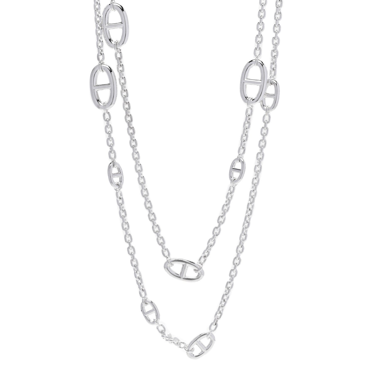 Hermes Sterling Silver Farandole Necklace 120 1 of 5