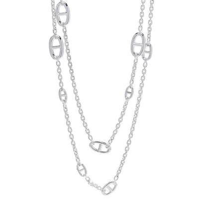 Hermes Sterling Silver Farandole Necklace 120 1 of 5