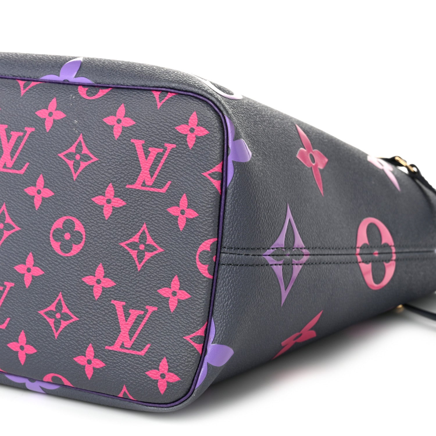 Louis Vuitton Monogram Giant Spring In The City Neverfull MM Midnight Fuchsia 10 of 12