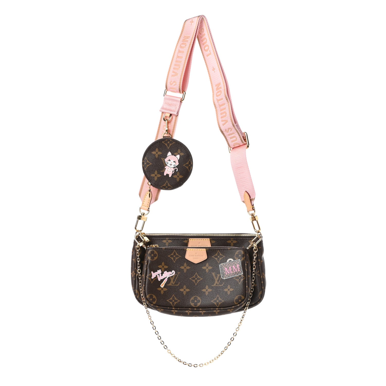 Louis Vuitton Monogram My LV World Tour Multi Pochette Accessories Rose Clair 1 of 9